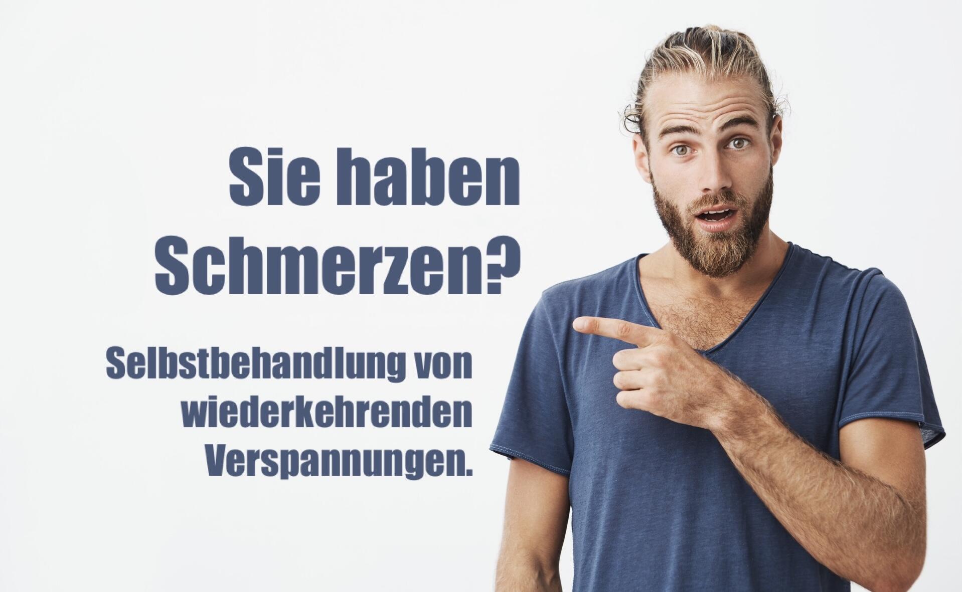 Sie haben Schmerzen? Selbstbehandlung von wiederkehrenden Verspannungen.